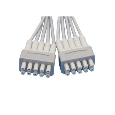 Hellige/fios de GE MAC500 Ekg, cabos médicos de Ekg com banana 4.0mm/grampo