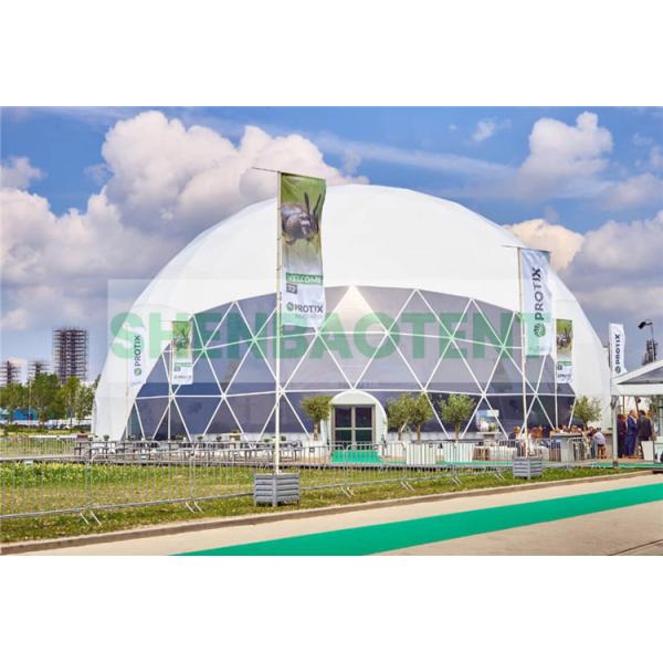 90' Steel Frame Structure Geodesic Dome Tents , Outdoor Festival Tent Celebration
