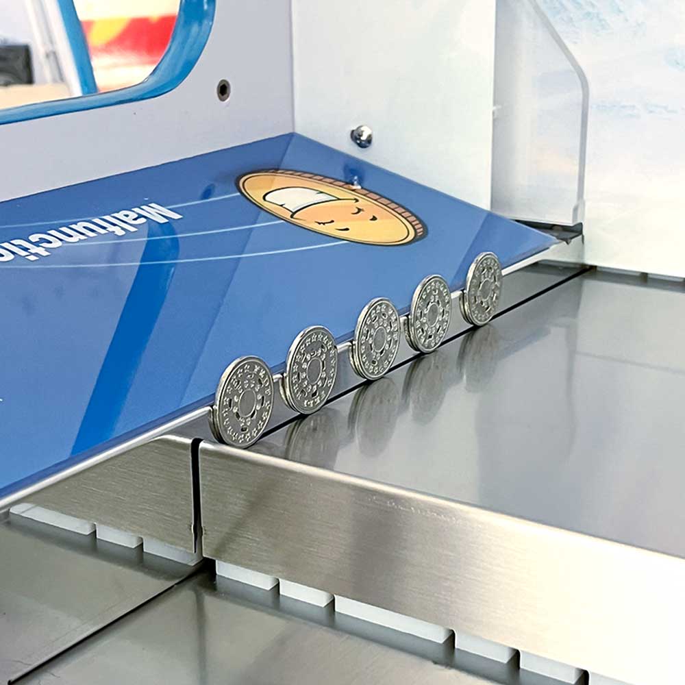 Eye-catching Single Coin Pusher, Coin & Bill Operated for Indoor Playground