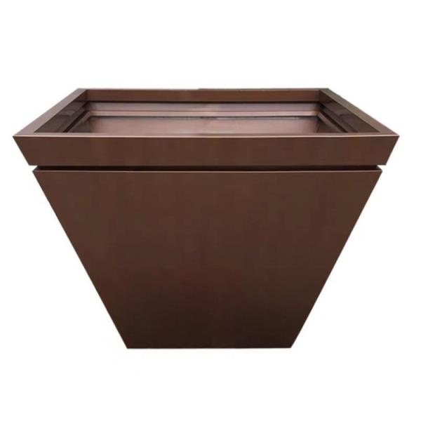 plantador al aire libre de la flor del metal de la maceta grande del xxl