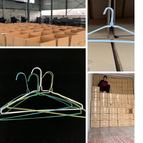 Dry cleaner 1.9mm Laundry Wire Hanger Customized Color Electrostatic Spraying