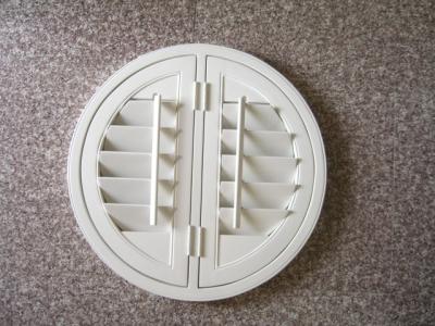 indoor 100% basswood round shutters for windows with standard tilt bar or hidden tilt bar