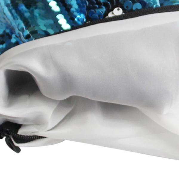 Blank Flip Sequin Sublimation Make Up Bag Custom Logo Reversible Bling Glitter Sublimation Cosmetic Bag