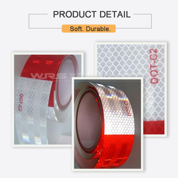 Green Blue 2 inch*50 yard Diamond Pattern Trailer Truck Conspicuity DOT Class 2 Reflective Safety Tape