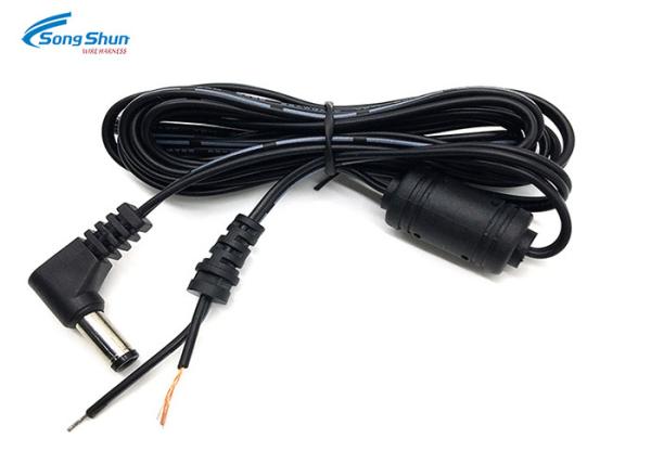 Computer DC Power Extension Cable 5.5x2.5 mm Right Angle 18 AWG Conductor
