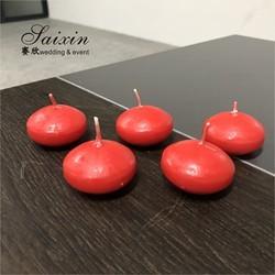 Venda a quente 4.5cm cera real velas flutuantes ativadas por água para decoração de casamento porta-velas centro de peça