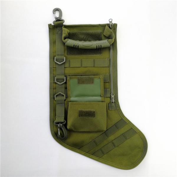 New Green Christmas Decoration Gifts Tactical Christmas Stocking with molle gear