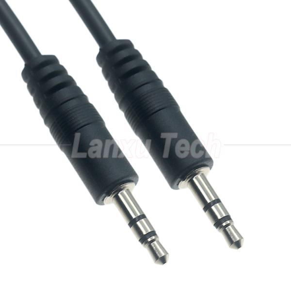 1M 2M 3M 3 Poles TRS Male to Male 3.5mm Aux Stereo Jack Audio Cable for Speaker Recorder Headset