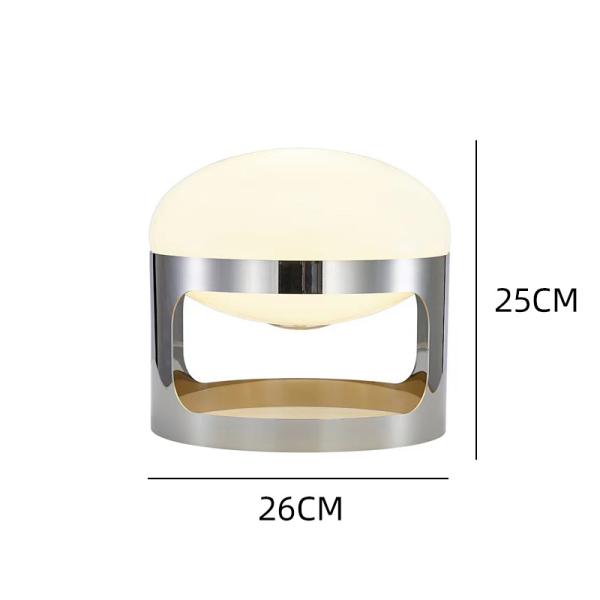 Современный простой скандинавский дизайнер простой серебряный гостиная столик ванная комната столик пристельная лампа