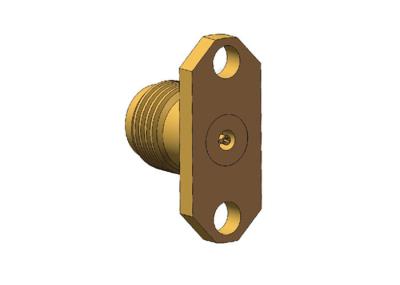 Os 2 furos de alta frequência flangeiam conector da montagem 2.4mm RF