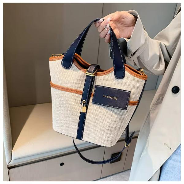 All Seasons Basket Crossbody Bag Leather Luxury Handbags For Women's Shoulder Tote
