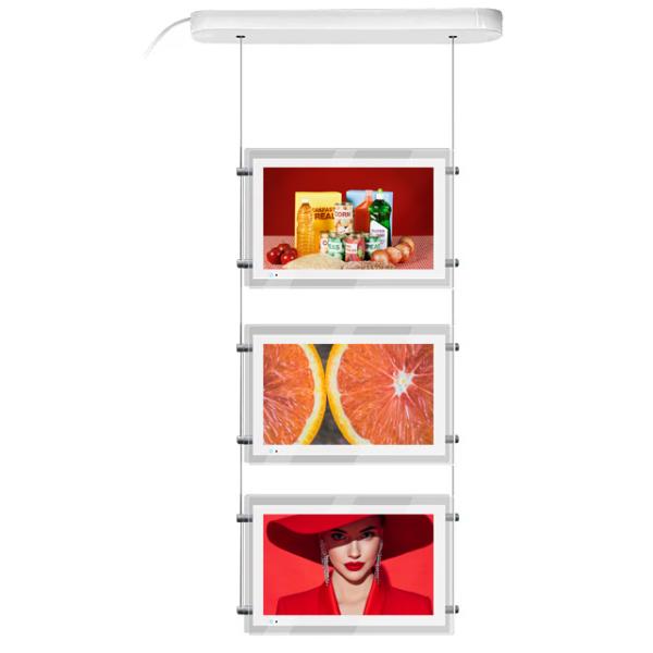 Android 11 Wifi Remote Glass Window Hanging Digital Signage с корпусом из алюминиевого сплава
