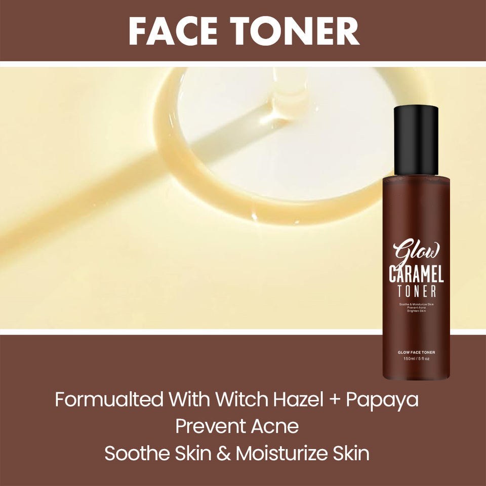 OEM ODM brand pore minimization brightening skin acne treatment exfoliating skin moisturizing caramel facial toner black female