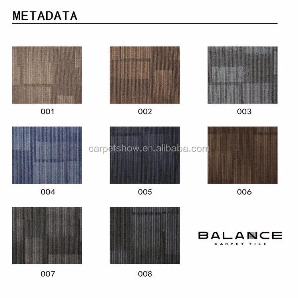 Balance Exhibition Commercial Carpet Tiles with Monolithic or Quarter Turned Installation