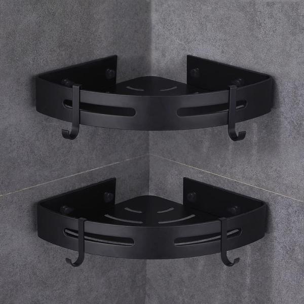 Aluminum Storage Wall Mounted No Drilling Racks Shower Organizer Basket