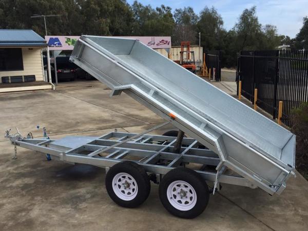 Steel 10x6 Hot Dipped Galvanized Tandem Trailer 3200KG With LED Light