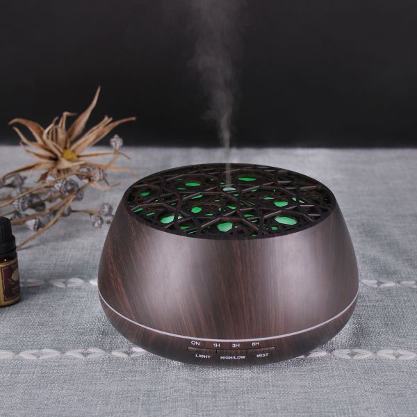 Shenzhen Factory 400ml LED Color Change Ultrasonic Aroma Air Humidifier Essential Oil Diffuser With Music Play for Household