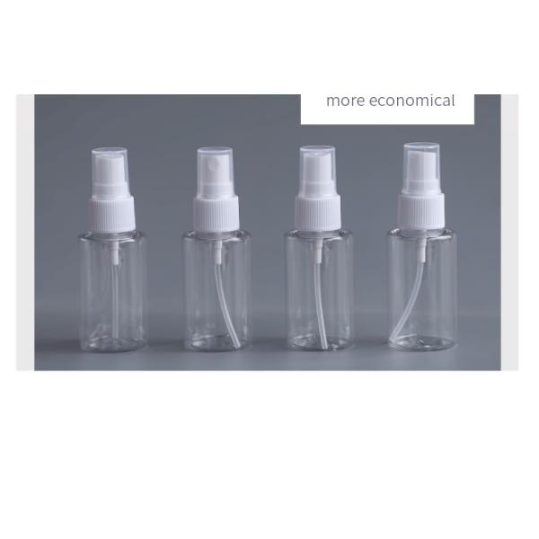 Recyclable 40ml Alcohol Transparent PET Spray Bottle 73*34mm