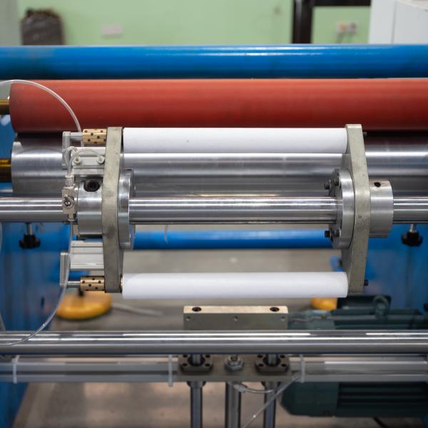 Household Aluminum Foil Roll Rewinding Cutting Embossing Machine with 3KW Power and Good