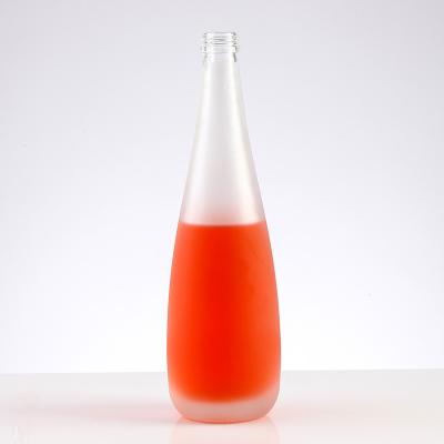 Garrafa congelada de 300 ml 500 ml de garganta longa de vidro de vinho para bebidas espirituosas Rum OEM/ODM suportado