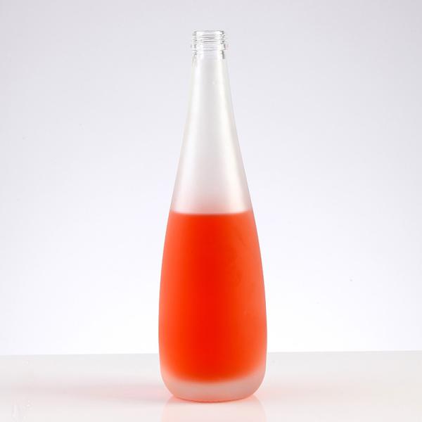 Garrafa congelada de 300 ml 500 ml de garganta longa de vidro de vinho para bebidas espirituosas Rum OEM/ODM suportado
