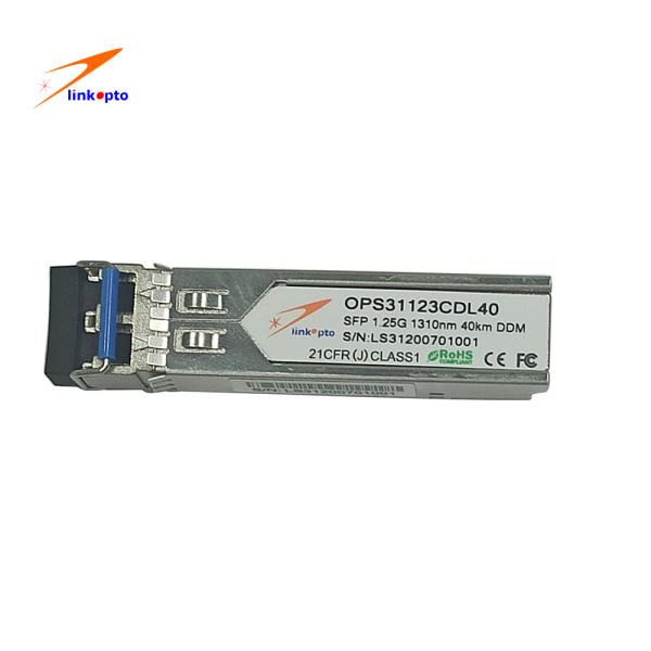 1.25G BIDI 1310nm 40KM DDMのトランシーバー モジュールFCC