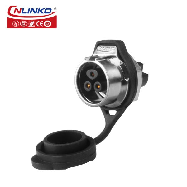 Cnlinko LP-16-3 Pin Ip68 Connector  Industrial Plastic and Metal Wiring Screw Waterproof Aviation Plug Connector 3 Pin Plug