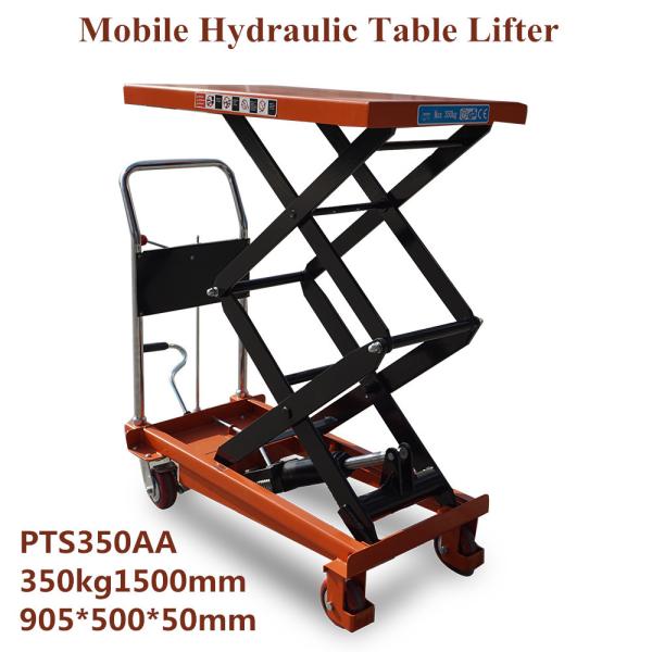 PT1000A Load Capacity 1000kg 1ton Pedal Hydraulic Manual Lifting Platform