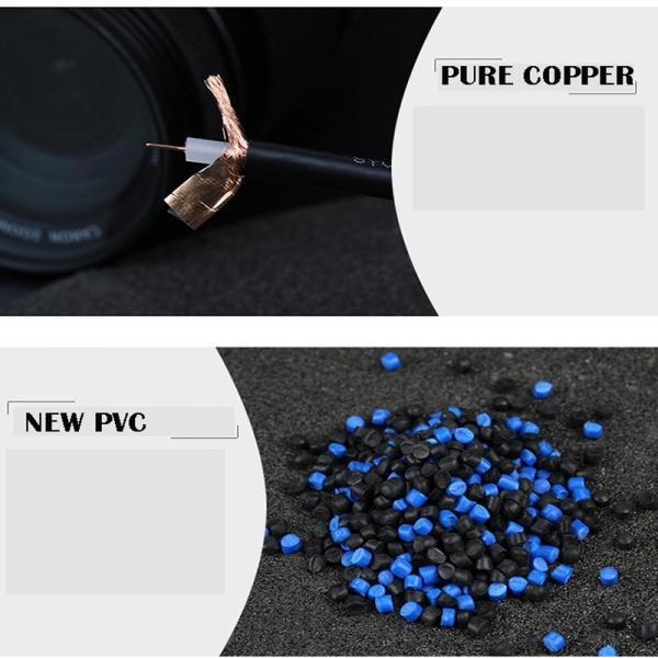Wire and Cable Electrical Outdoor CATV CCTV System FPE Dielectric RG6 Coaxial Cable in Cable Manufacturing