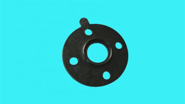 FKM Silicone Molded Rubber Gaskets , Corrugated Red Rubber Flange Gasket