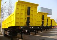 De 42 Cbm do aço carbono da descarga reboque semi para cargas maiorias da mina/construção