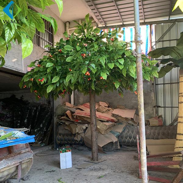 2.5m Height Artificial Fruit Tree , Litchi Fruit Tree For Rainforest Landscaping Decoration