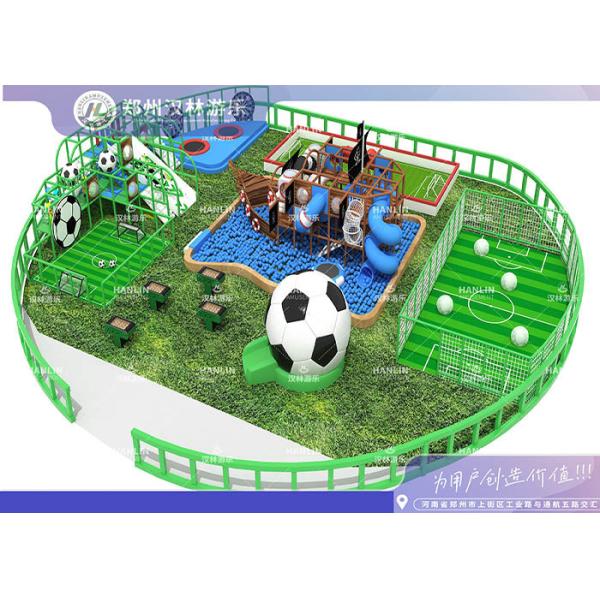 Football Theme Commercial Indoor Playground Structure For Adventure