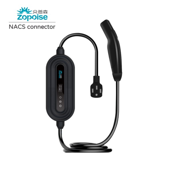 ZA17 Portable EV Charger Design 9KW 40A with 5M/7M/10M Cable