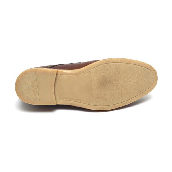 Brown Lace Up Anti Odor Breathable Mens Dress Shoes
