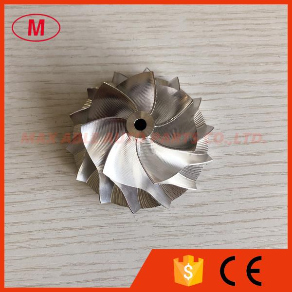GT15-25 50.00/68.01mm 7+7 blades high performance point milling air curve milling/aluminum 2618/billet compressor wheel