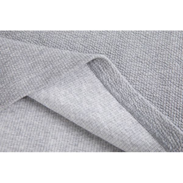 Unisex Cotton-rich Waffle Knit Classic Polo Shirts with Textured Surface and V-neck Placket