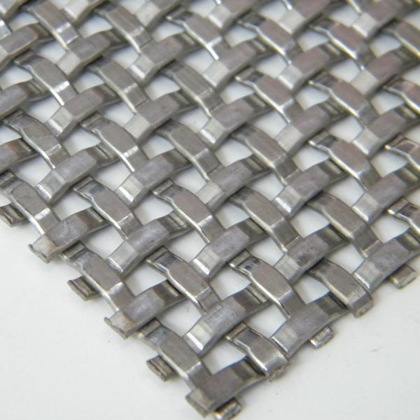Customization Stainless Steel Flat Wire Woven Mesh Panel For Indoor Decoration