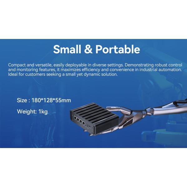 Intel N100 4 LAN Dual COM Industrial Mini Fanless PC с WIFI DDR4 16G оперативной памятью Windows Linux