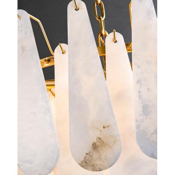 Modern Minimalist Alabaster Chandelier Living Room Chandeliers Light Luxury Villa Dining Room Bedroom Decorative Pendant Lamp