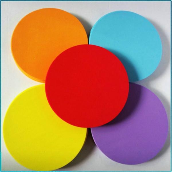 Black Round Rubber Foam Closed Cell ECO Friendly EN71 For Kids