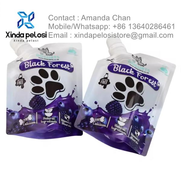 Bolsa conveniente de detergente de lavandería Bolsa de agua líquida de jabón para manos Bolsa de recarga