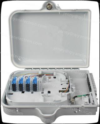 1*16 Fiber Optic Splitter Box SC Duplex plastic Fiber Termination Box Outdoor Pole Mount.
