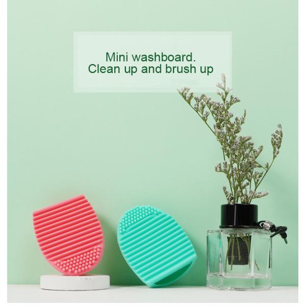 Перевозчик макияжа Eco силикона дружелюбный прокладывает пусковую площадку чистки щетки макияжа