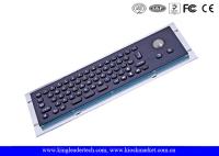 Teclado preto industrial do metal do quiosque da Líquido-Prova metálica com Trackball