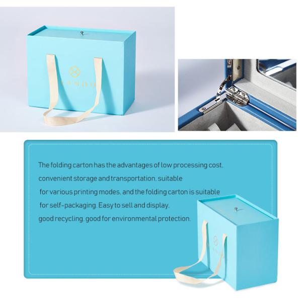 Caixa de empacotamento do cartão da gaveta com seda para a joia ou o pacote cosmético