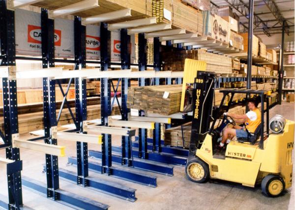 Assemble Cantilever Lumber Storage Racks , MAD-66 Heavy Duty Racking System