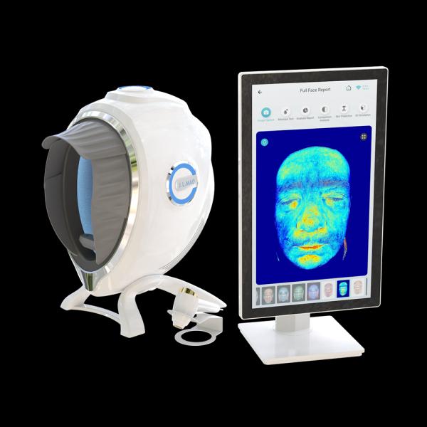Free Logo & Color Customized AI Skin Analyzer with US Plug for Face Inflammatory Hyperpigmentation Analysis