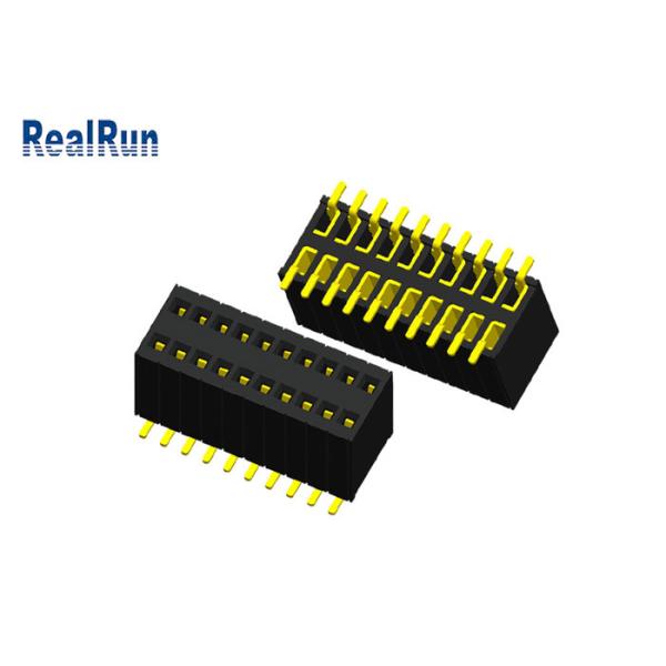 PA6T LCP Female Header Connector 20P PBT Au 1μ H5.7 Fireproof