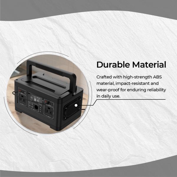 Centrale électrique portable de haute qualité 500W 520wh Batterie au lithium Onduleur solaire Batterie de stockage d'énergie Batterie externe avec bon prix